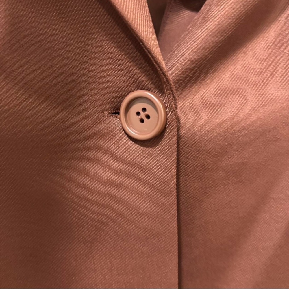 Adrianna Papell Rust-Brown Single-Button Blazer - Picture 2 of 5